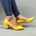 کفش مجلسی زرد 12